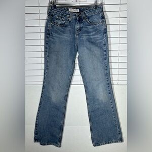 Maurices Low Rise Boot Cut Jeans Womens Size 3/4 Short